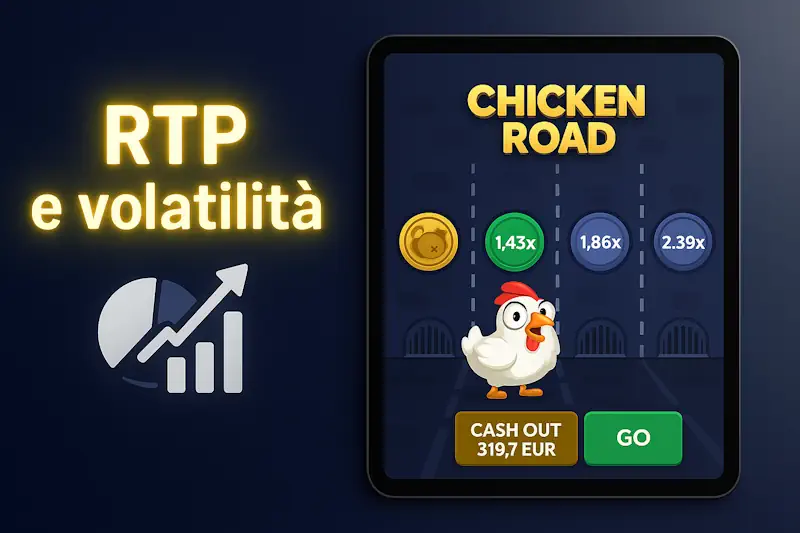 RTP e volatilità in Chicken Road